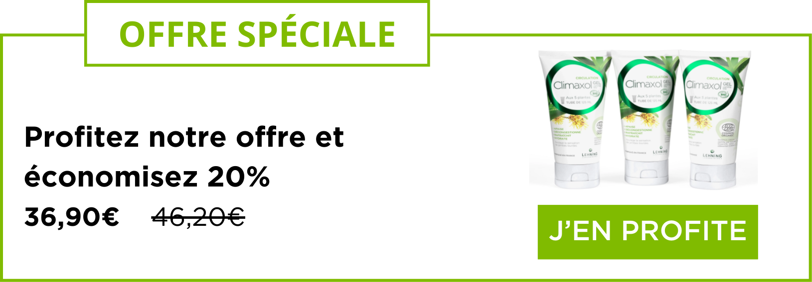 Promo 3 ClimaxolGEL Laboratoires Lehning
